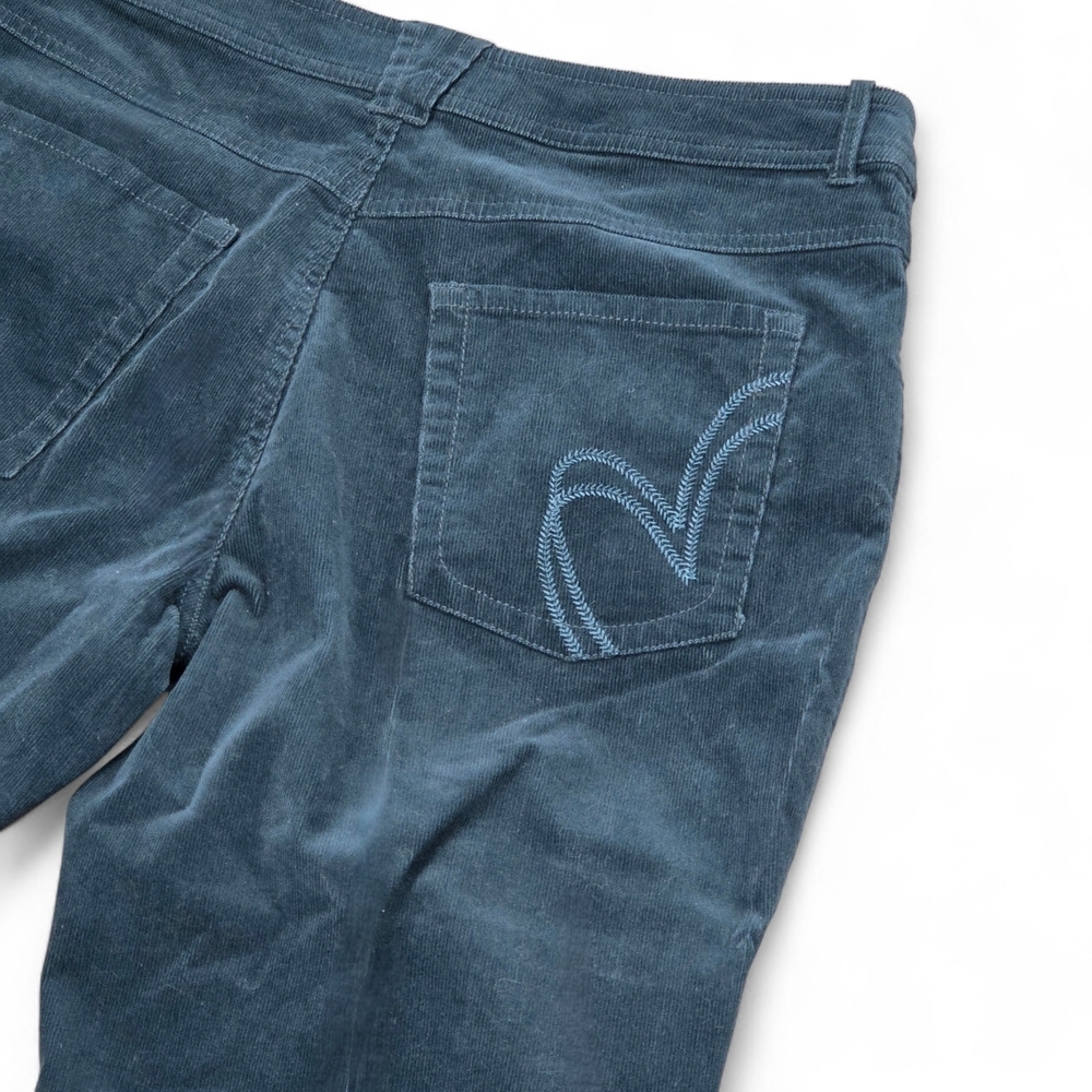Per Una Deep Teal Women's Corduroy Boot Cut Pants UK 14 / US 10 - Picture 10 of 13